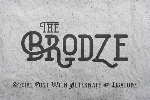 The Brodze Free font