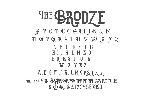 The Brodze Free font