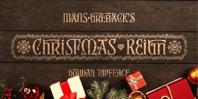 Christmas Reign font