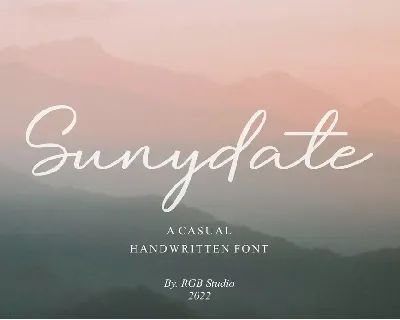 Sunydate font