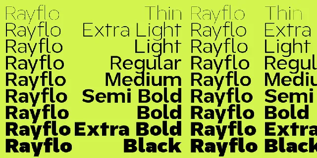 ZT Rayflo Trial font