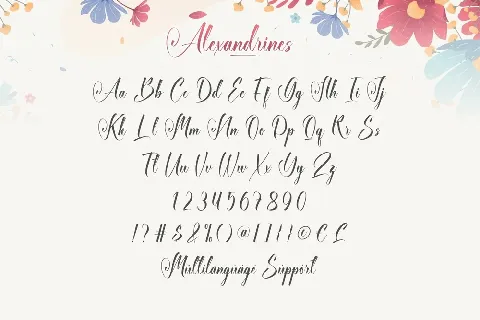 Alexandrines font