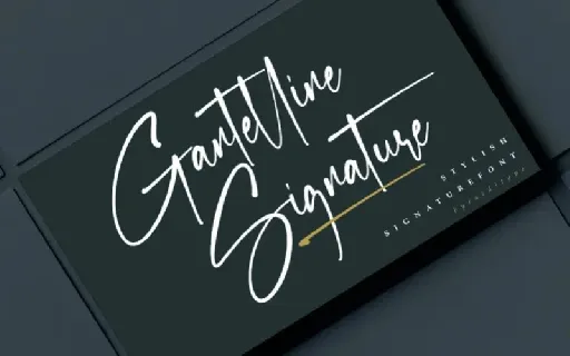 Gantelline Signature font