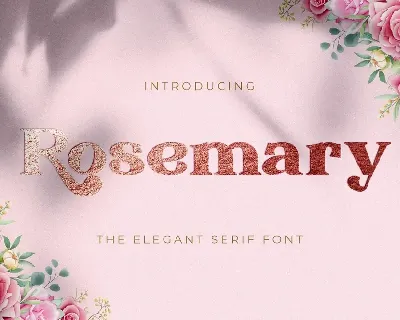 Rosemary Serif font