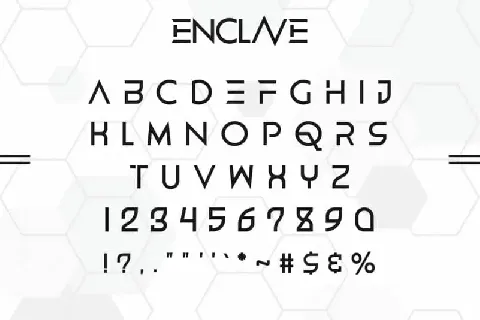 ENCLAVE Display font
