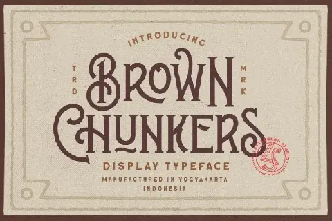 Brown Chunkers – Display font