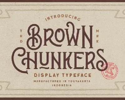 Brown Chunkers – Display font
