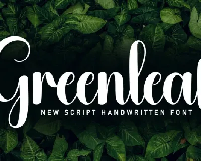 Greenleaf Script font