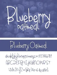 Blueberry Oatmeal Style font