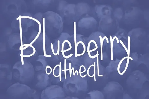 Blueberry Oatmeal Style font