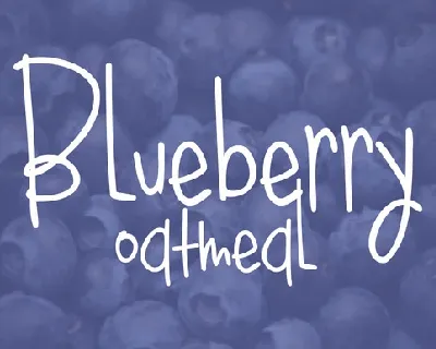 Blueberry Oatmeal Style font