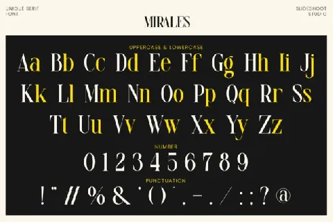 Mirales font