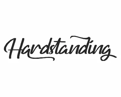 Hardstanding Demo font