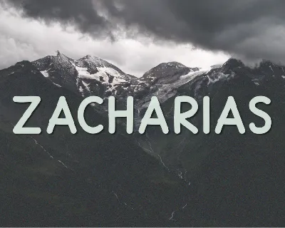 Zacharias font