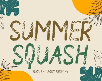 Summer Squash font