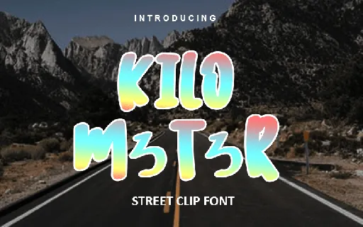 Kilo Meter font