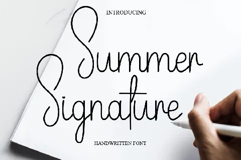Summer Signature Typeface font