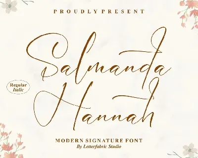 Salmanda Hannah font