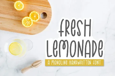 Fresh Lemonade font