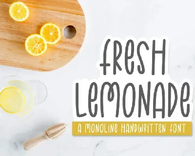 Fresh Lemonade font