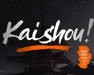 Kaishou Brush font