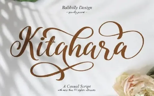 Kitahara Calligraphy font