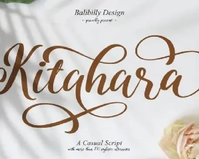 Kitahara Calligraphy font