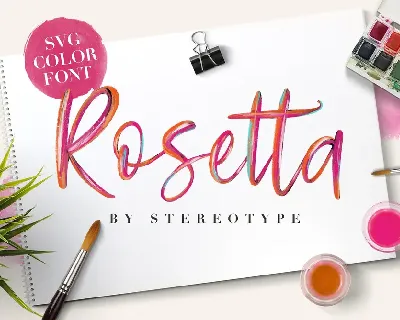 Rosetta SVG Color font