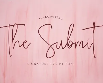 The Submit font