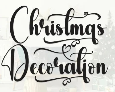 Christmas Decoration Script font