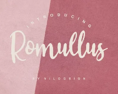 Romullus Playful Script font