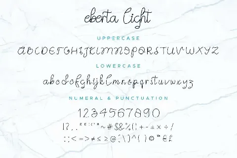 Eberta Light Demo font