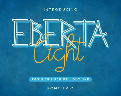 Eberta Light Demo font