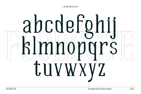 Floreste font