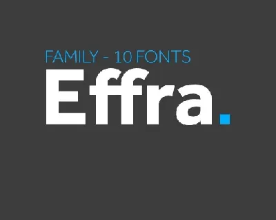 Effra Family font