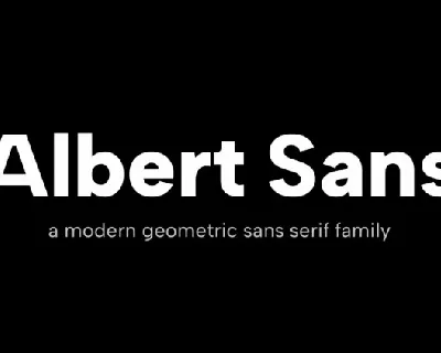 Albert Sans Family font