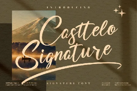 Casttelo Signature font