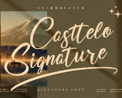 Casttelo Signature font