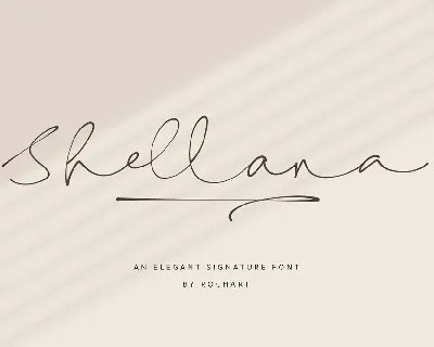 Shellana font