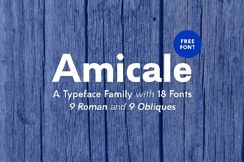 Amicale Typeface font