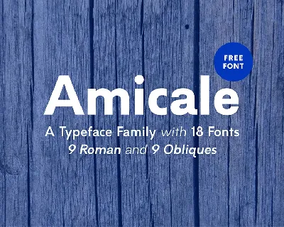 Amicale Typeface font