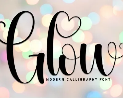 Glow Script font