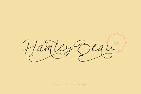 Hamley Beau font