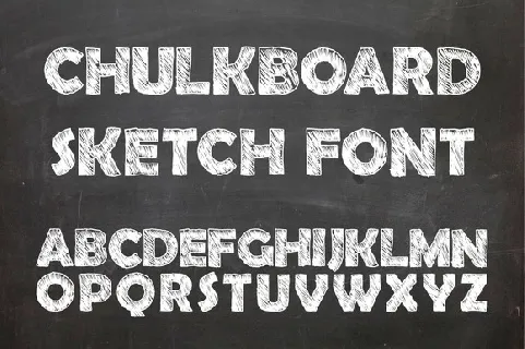 Chulkboard sketch font