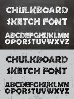 Chulkboard sketch font