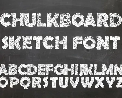 Chulkboard sketch font