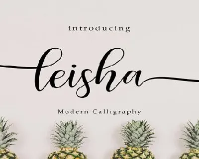 Leisha font