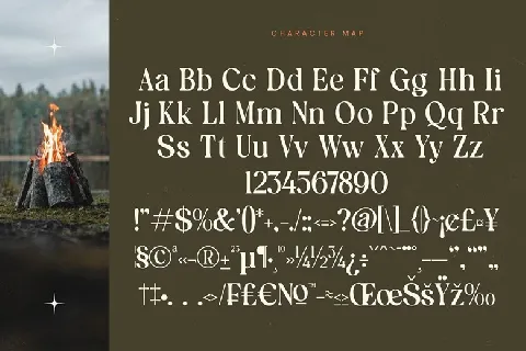 Bonfire Glisten font