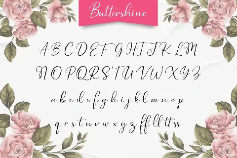 Buttershine font