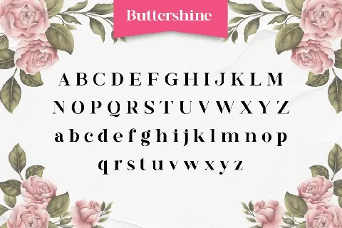 Buttershine font